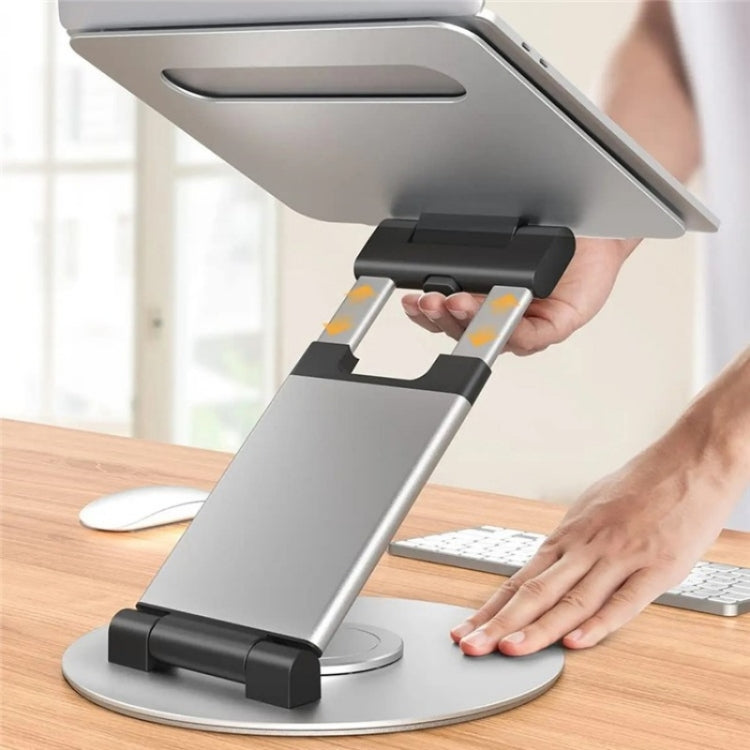 AS018-XS Per dispositivo da 10-17 pollici Supporto da tavolo regolabile con rotazione a 360 gradi per laptop, AS018-XS
