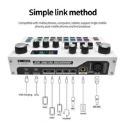 Mixer audio X7 48V con microfono e DSP integrato