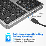 K-35 Tastiera per computer portatile Accessori per tablet a 35 tasti Tastiera Bluetooth