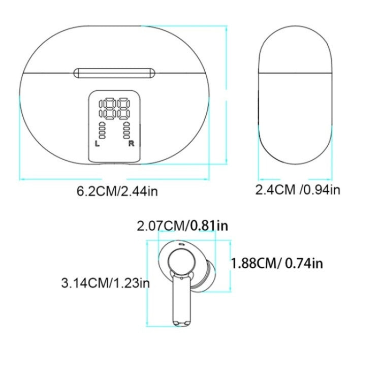 Auricolare traduttore vocale Bluetooth wireless M10