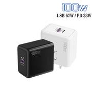 Caricatore per telefono cellulare con protocollo completo USB 67W / PD 33W con ricarica super veloce, spina americana, US Plug