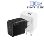 Caricabatterie USB 67W Type-C PD 33W con presa EU