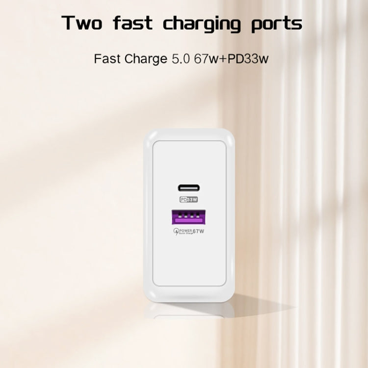 Caricabatterie USB 67W Type-C PD 33W con presa EU
