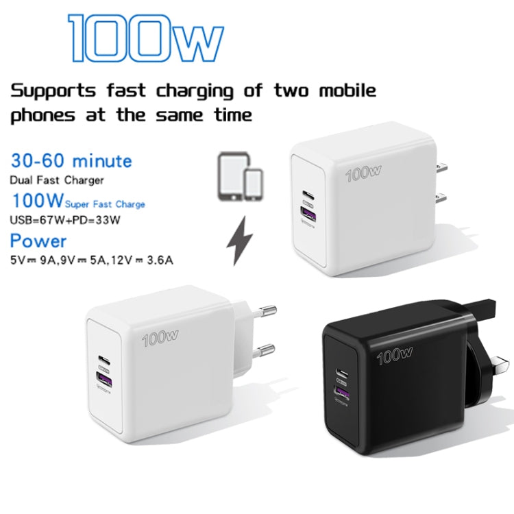 Caricabatterie USB 67W Type-C PD 33W con presa EU