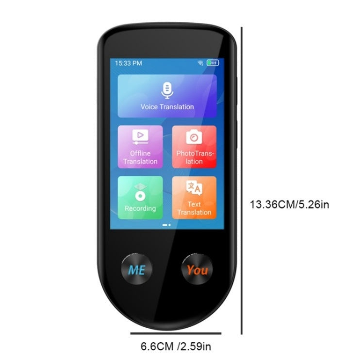 V600S WiFi AI Smart Translator Traduttore vocale touch screen da 3,5 pollici Traduzione di foto offline