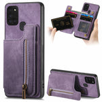 Custodia per telefono posteriore con cerniera in pelle retrò, For Samsung Galaxy A54 5G, For Samsung Galaxy A04 4G, For Samsung Galaxy M53 5G, For Samsung Galaxy M33