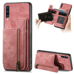 Custodia per telefono posteriore con cerniera in pelle retrò, For Samsung Galaxy S20 FE, For Samsung Galaxy A52 4G/5G, For Samsung Galaxy A72 4G/5G, For Samsung Galaxy A70/A70s