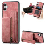 Custodia per telefono posteriore con cerniera in pelle retrò, For Samsung Galaxy A54 5G, For Samsung Galaxy A04 4G, For Samsung Galaxy M53 5G, For Samsung Galaxy M33