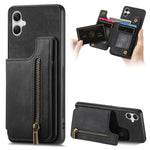 Custodia per telefono posteriore con cerniera in pelle retrò, For Samsung Galaxy A54 5G, For Samsung Galaxy A04 4G, For Samsung Galaxy M53 5G, For Samsung Galaxy M33