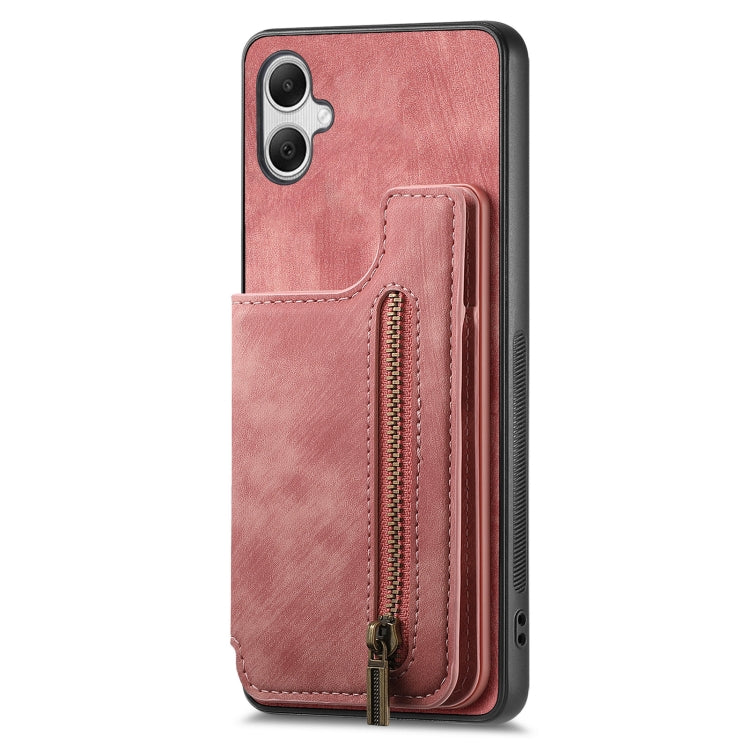 Custodia per telefono posteriore con cerniera in pelle retrò, For Samsung Galaxy A22 4G, For Samsung Galaxy A22 5G, For Samsung Galaxy A32 4G, For Samsung Galaxy A32 5G