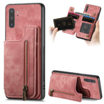 Custodia per telefono posteriore con cerniera in pelle retrò, For Samsung Galaxy A30/A20/M10s, For Samsung Galaxy A50/A30s/A50s, For Samsung Galaxy Note10, For Samsung Galaxy Note10+
