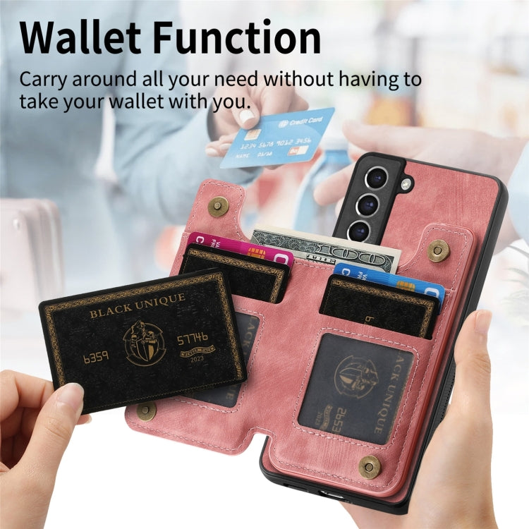 Custodia per telefono posteriore con cerniera in pelle retrò, For Samsung Galaxy S21 5G, For Samsung Galaxy A31, For Samsung Galaxy A71, For Samsung Galaxy A51