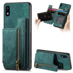 Custodia per telefono posteriore con cerniera in pelle retrò, For Samsung Galaxy A10, For Samsung Galaxy A23, For Samsung Galaxy A14 4G/5G, For Samsung Galaxy A12 5G