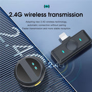 Microfono wireless lavalier SX21 con riduzione rumore ENC