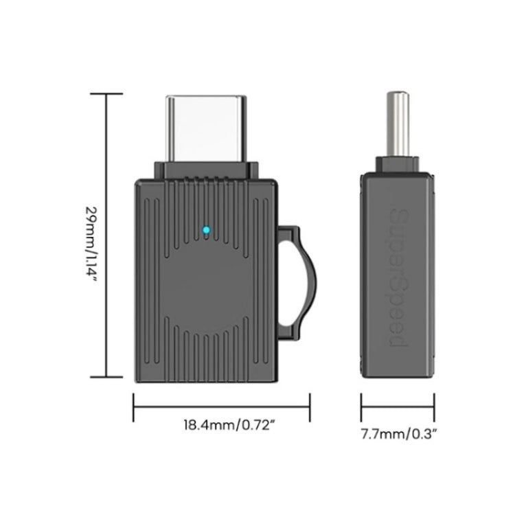 Adattatore OTG USB-A a Type-C 3.0 in lega di zinco