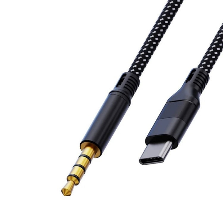 JS-101 Cavo audio USB-C/Type-C da 1,2 m a 3,5 mm Cavo audio HiFi intrecciato Cavo AUX