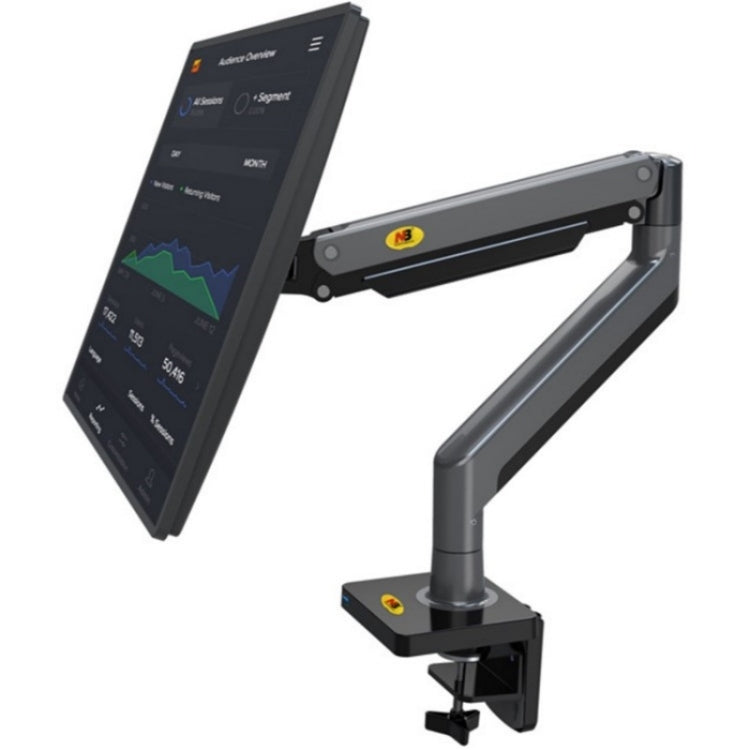 NB G45 Supporto per monitor del computer girevole con staffa regolabile in lega di alluminio da 22-40 pollici, NB G45