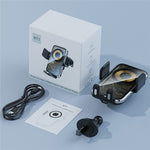 X11 Caricatore rapido da 15 W Caricatore wireless con gancio per presa d'aria per auto Induzione intelligente, X11 (Tarnish), X11 (Silver)