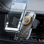 X11 Caricatore rapido da 15 W Caricatore wireless con gancio per presa d'aria per auto Induzione intelligente, X11 (Tarnish), X11 (Silver)