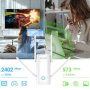 Wavlink WN583AX3 AX3000 Ripetitore WiFi dual band/AP/Router/Modalità Mesh Estensore WiFi, US Plug, UK Plug, AU Plug, EU Plug