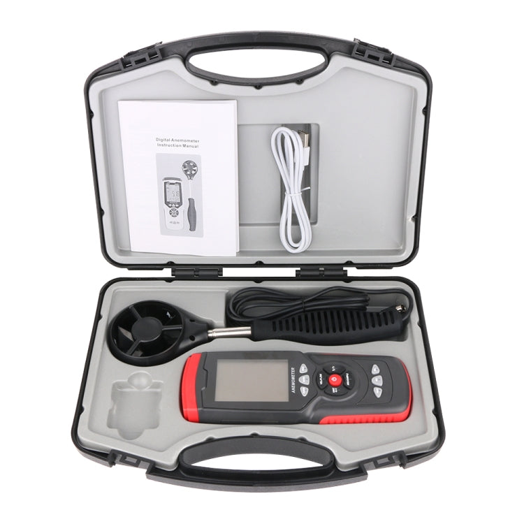 Anemometro digitale GT8907 per vento, temperatura e umidità