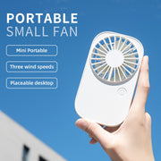 F11 Ventilatore portatile ricaricabile appeso al collo Ventilatore portatile di raffreddamento Ventilatore da scrivania a 3 velocità