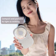 F11 Ventilatore portatile ricaricabile appeso al collo Ventilatore portatile di raffreddamento Ventilatore da scrivania a 3 velocità