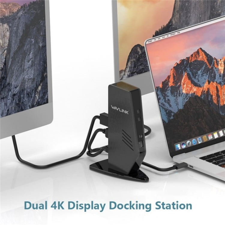 WAVLINK UG69PD5 Adattatore per monitor USB-C HD 60Hz Docking station per doppio display 4K, US Plug, AU Plug, EU Plug, UK Plug