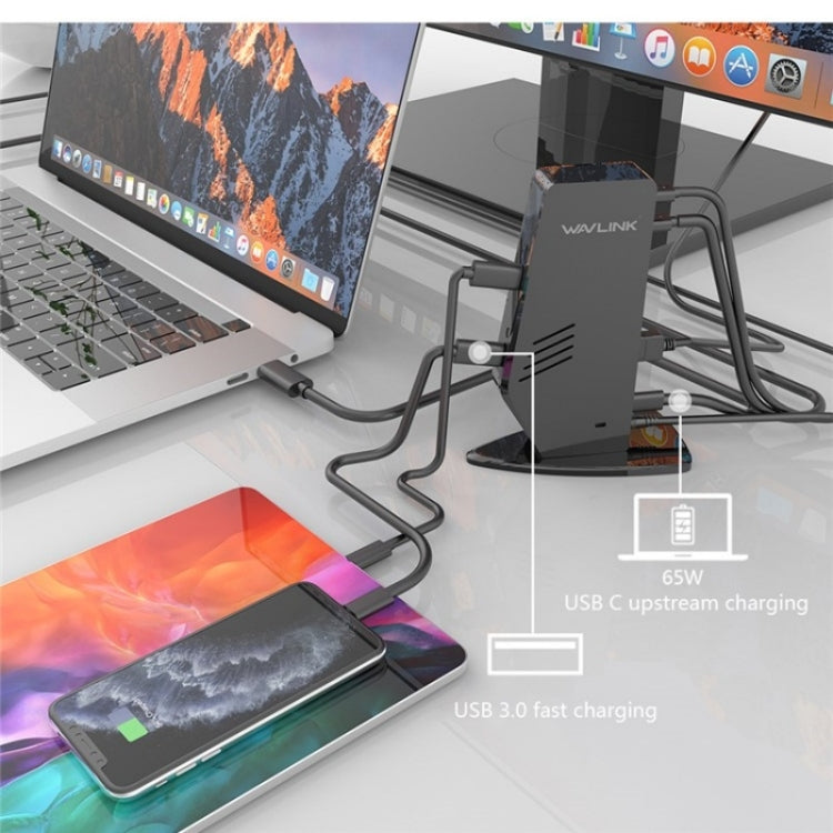 WAVLINK UG69PD5 Adattatore per monitor USB-C HD 60Hz Docking station per doppio display 4K, US Plug, AU Plug, EU Plug, UK Plug