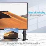 WAVLINK UG69PD5 Adattatore per monitor USB-C HD 60Hz Docking station per doppio display 4K, US Plug, AU Plug, EU Plug, UK Plug