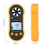 Mini anemometro digitale RZ818 con display retroilluminato