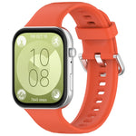 Cinturino sportivo in silicone con fibbia argento, For Huawei Watch Fit4 / Fit4 Pro / Fit3