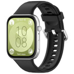 Cinturino sportivo in silicone con fibbia argento, For Huawei Watch Fit4 / Fit4 Pro / Fit3