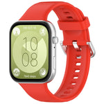 Cinturino sportivo in silicone con fibbia argento, For Huawei Watch Fit4 / Fit4 Pro / Fit3