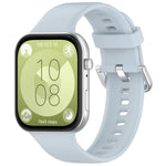 Cinturino sportivo in silicone con fibbia argento, For Huawei Watch Fit4 / Fit4 Pro / Fit3