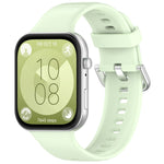 Cinturino sportivo in silicone con fibbia argento, For Huawei Watch Fit4 / Fit4 Pro / Fit3