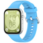 Cinturino sportivo in silicone con fibbia argento, For Huawei Watch Fit4 / Fit4 Pro / Fit3