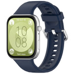 Cinturino sportivo in silicone con fibbia argento, For Huawei Watch Fit4 / Fit4 Pro / Fit3