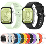 Cinturino sportivo in silicone con fibbia argento, For Huawei Watch Fit4 / Fit4 Pro / Fit3