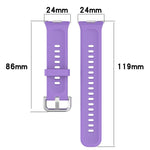 Cinturino sportivo in silicone con fibbia argento, For Huawei Watch Fit4 / Fit4 Pro / Fit3