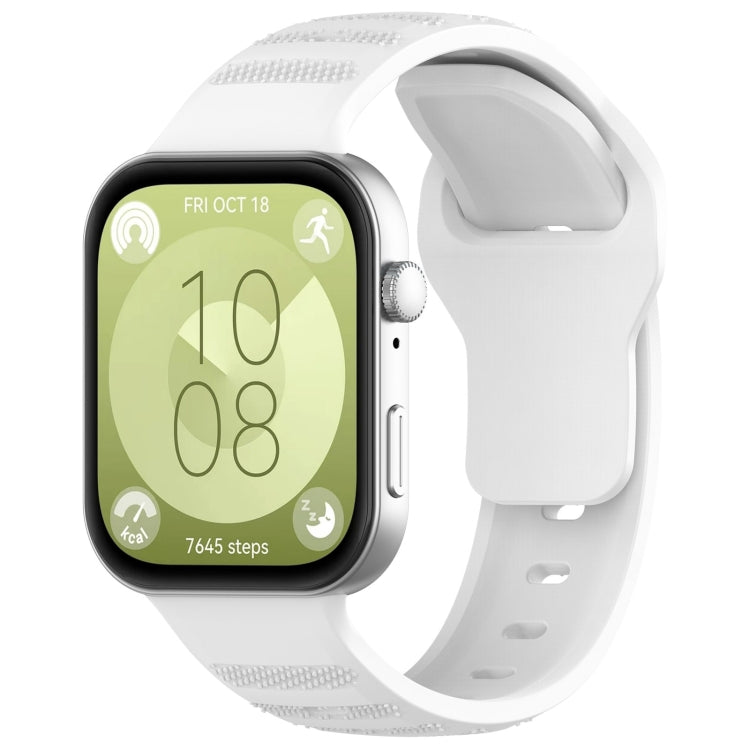 Cinturino per orologio sportivo in silicone con texture a pois ondulati, For Huawei Watch Fit 3