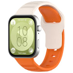 Cinturino per orologio sportivo in silicone con texture a pois ondulati, For Huawei Watch Fit 3