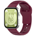Cinturino per orologio sportivo in silicone con texture a pois ondulati, For Huawei Watch Fit 3