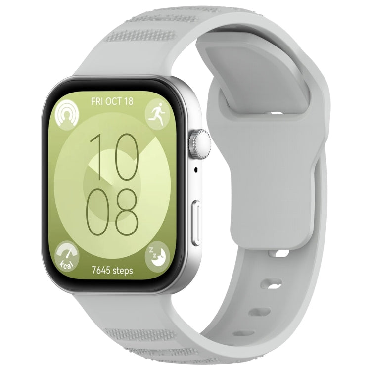 Cinturino per orologio sportivo in silicone con texture a pois ondulati, For Huawei Watch Fit 3