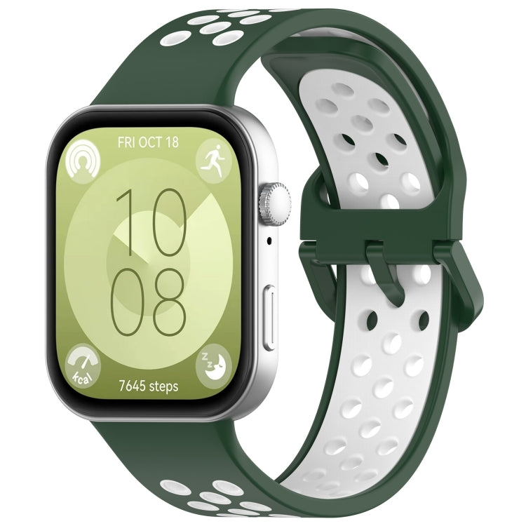 Cinturino sportivo in silicone bicolore, For Huawei Watch Fit 3