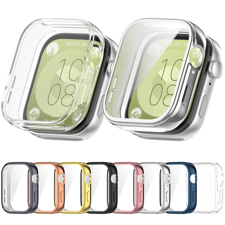 Custodia protettiva per orologio elettrolitico in TPU a copertura totale, For Huawei Watch Fit 3