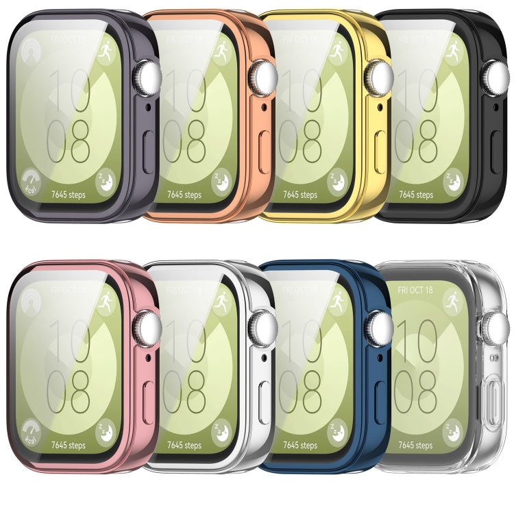 Custodia protettiva per orologio elettrolitico in TPU a copertura totale, For Huawei Watch Fit 3
