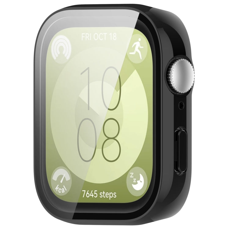 Custodia protettiva per orologio integrata in PC + pellicola temperata, For Huawei Watch Fit 3