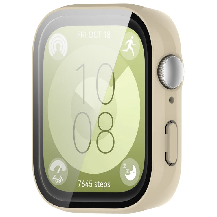 Custodia protettiva per orologio integrata in PC + pellicola temperata, For Huawei Watch Fit 3