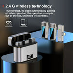 Microfono wireless lavalier 2.4G per iPhone e iPad
